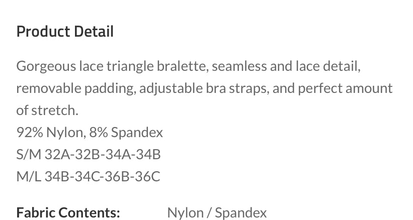 Triangle Bralette