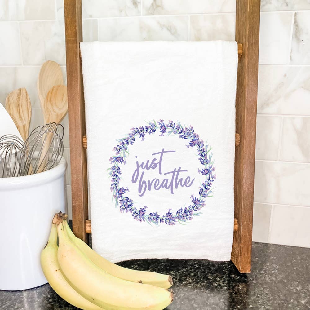 Just Breathe - Cotton Tea Towel