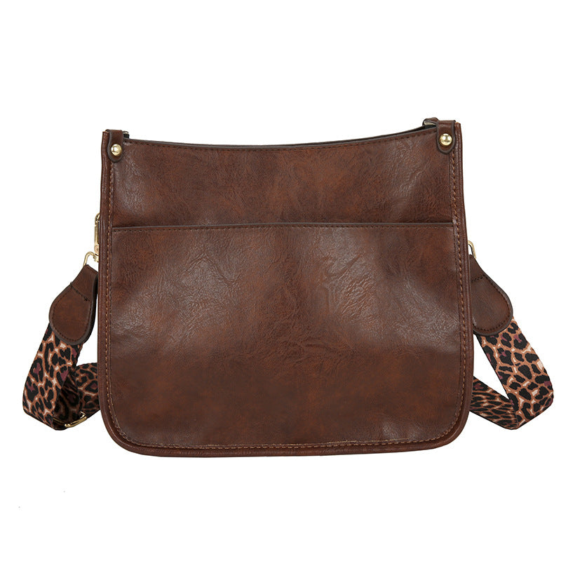 Grey Leopard Crossbody