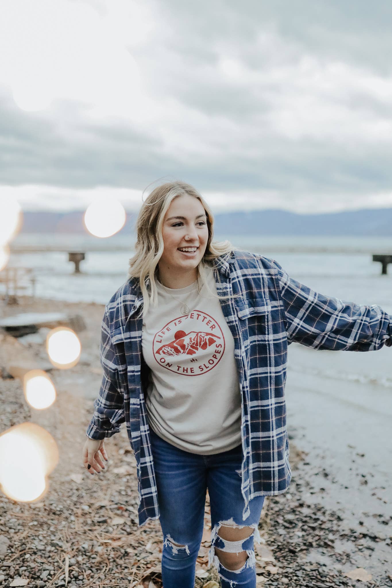 Life is Better on the Slopes Unisex Tee- Silk