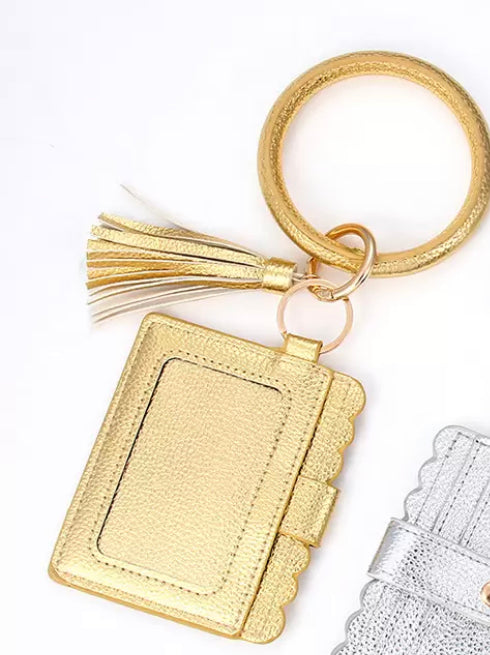 Gold Wristlet Keychain